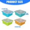 Flexible Silicone Ice Cubes Mold With Cover Ideal For Making Big Ice Cubes Food Freezer Container Kitchen Gadget