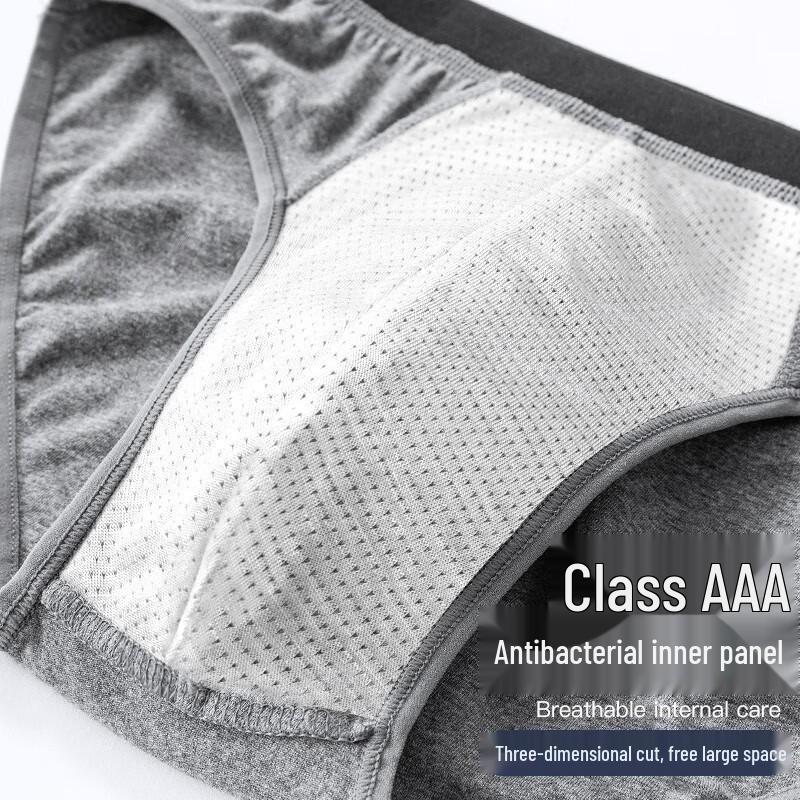 LangSha Men's Cotton Briefs 4-Pack