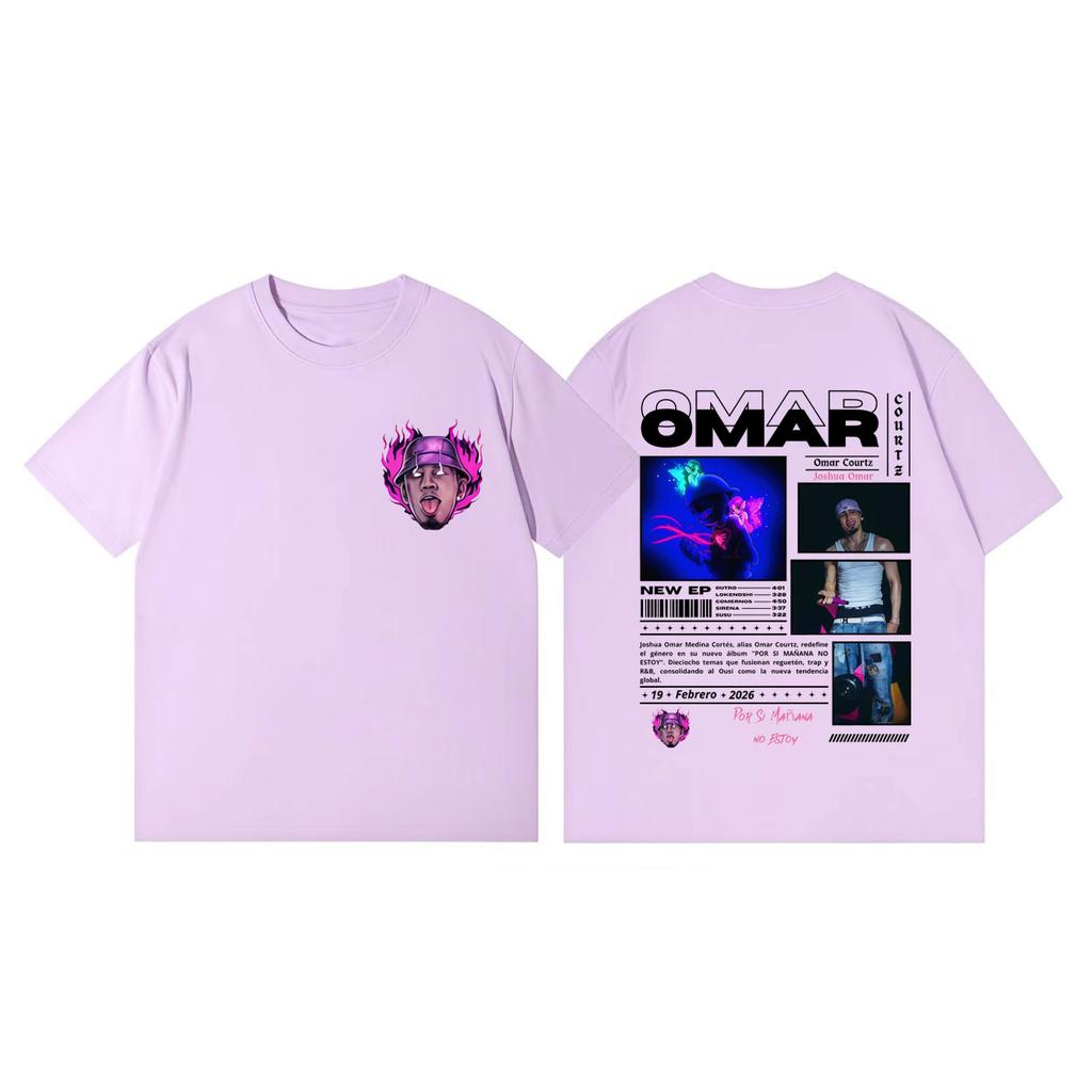 Omar Courtz Por Si Mañana No Estoy Album Graphic T Shirts Fashion Pop Music Short Sleeve Tshirt Unisex Casual Cotton Tshirts