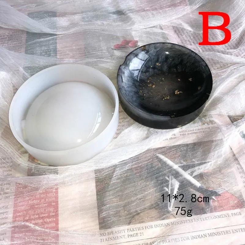 New Silicone Mold Ashtray Resin Mold Heart Square Mold For DIY Resin UV Crystal Epoxy Crafts Crystal Ashtray Home Decoration