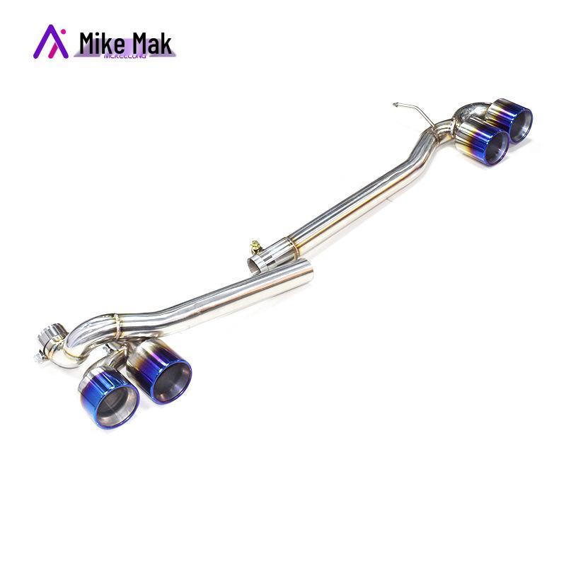 BMW 5 Series F10/F18 M5 Black Carbon Fiber Quad Exhaust Tailpipe with M Logo