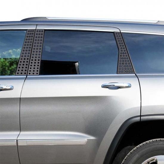 Car Side Window Glass Plllar Decor Cover Overlay For Jeep Grand Cherokee 2011-20