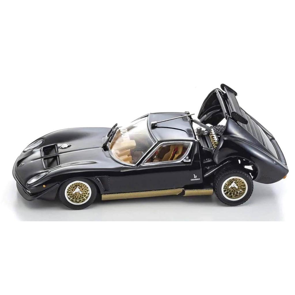 Kyosho Original 1/43 Lamborghini Miura SVR Black/Gold Finished Product