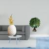 Elegant Pineapple Peacock Sculpture Artificial Figurine Decorative Ornament for Bedroom Office