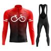 Unisex Long Sleeve Cycling Jersey Set Mountain Road Bikes Quick-Dry Performance Apparel