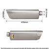 Motorcycle/Scooter Exhaust Pipe M12 Titanium Color Stainless Steel Extended Fixing Ring 51MM