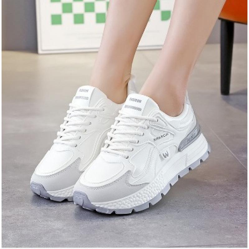 2 Cotton Shoes Winter Women's Warm Fleece Thickened Lightweight Dad Shoes Fashionable Low-top Running