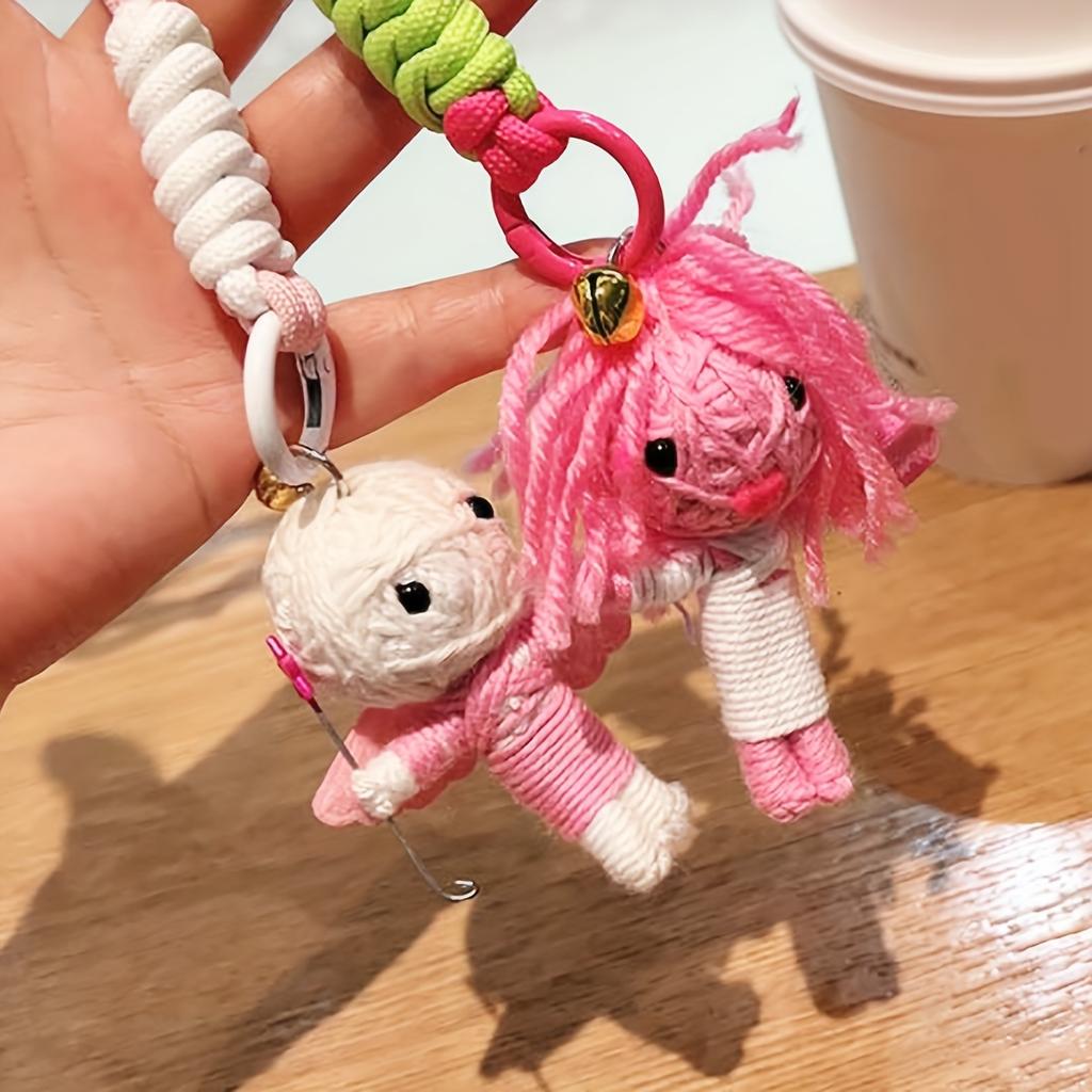 Woolen Voodoo Doll Creative Pendant Mummy Keychain Doll Male and Female Student Bag Hanging Couple Hanging Accessories