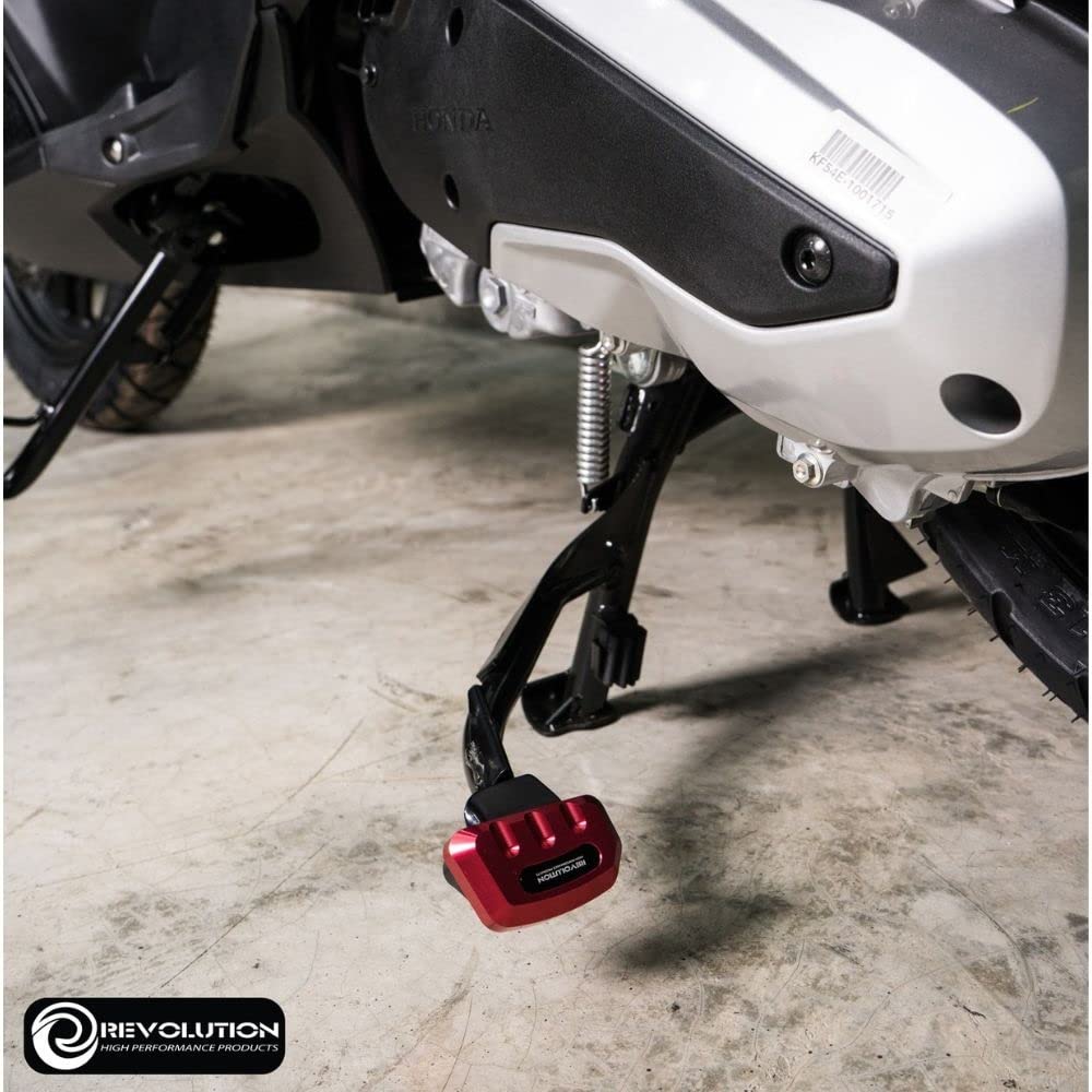 Revolution Universal Center Stand Foot Base for Honda ADV, PCX, and FORZA KF38, KF47, and KF54 (Red)