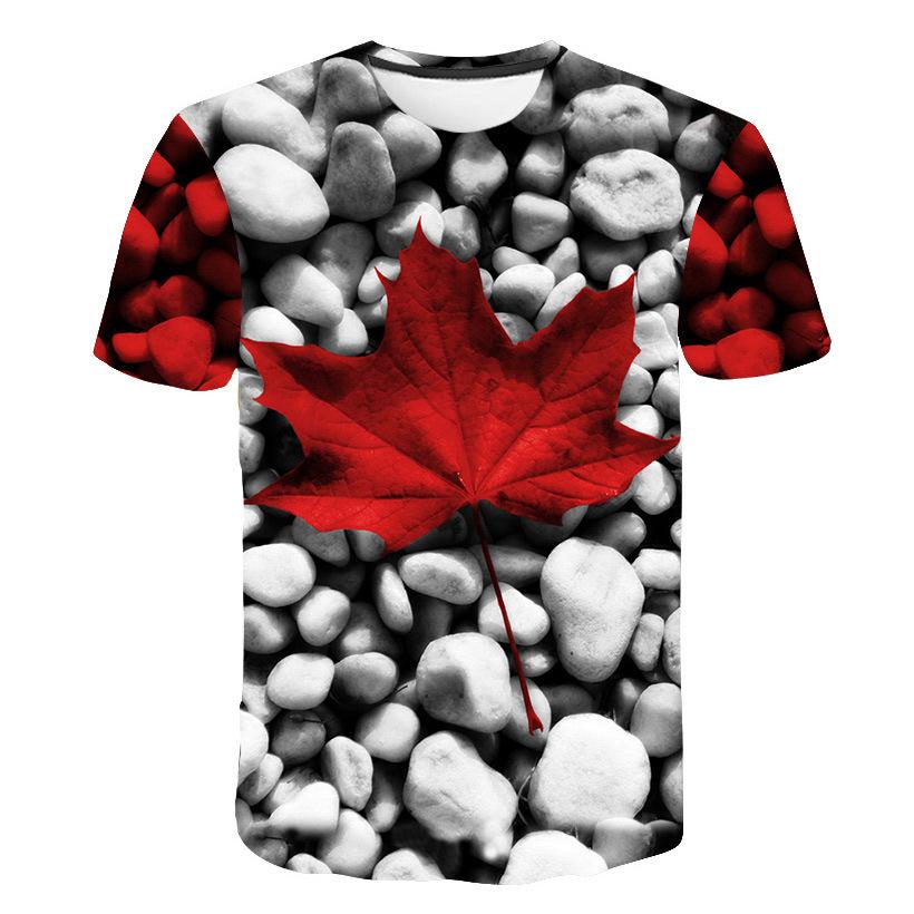 Unisex Plant, Flower & Leaf Print T-Shirt - Crew Neck, Short Sleeve & Breathable