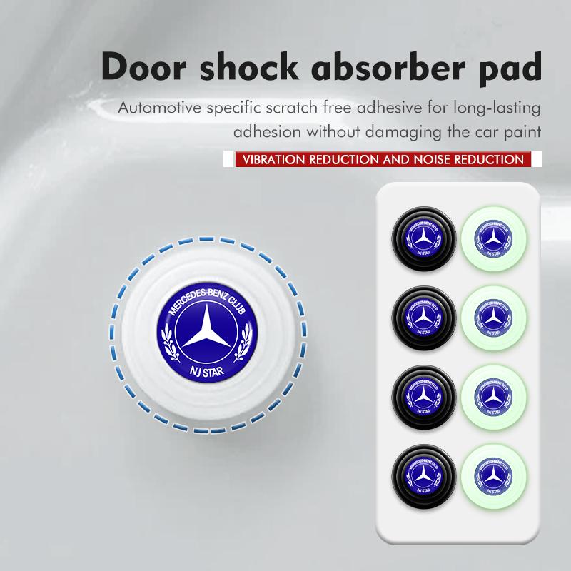 CRR1 4/8pcs Anti-collision Car Door Closing Anti-shock Protection For Mercedes Benz W202 W212 W126 W140 W168 W177 CLS GLE GLC GLS CLA