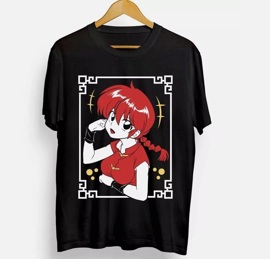 Anime Ranma 12 Shampoo Rumiko Takahashi Black T Shirt