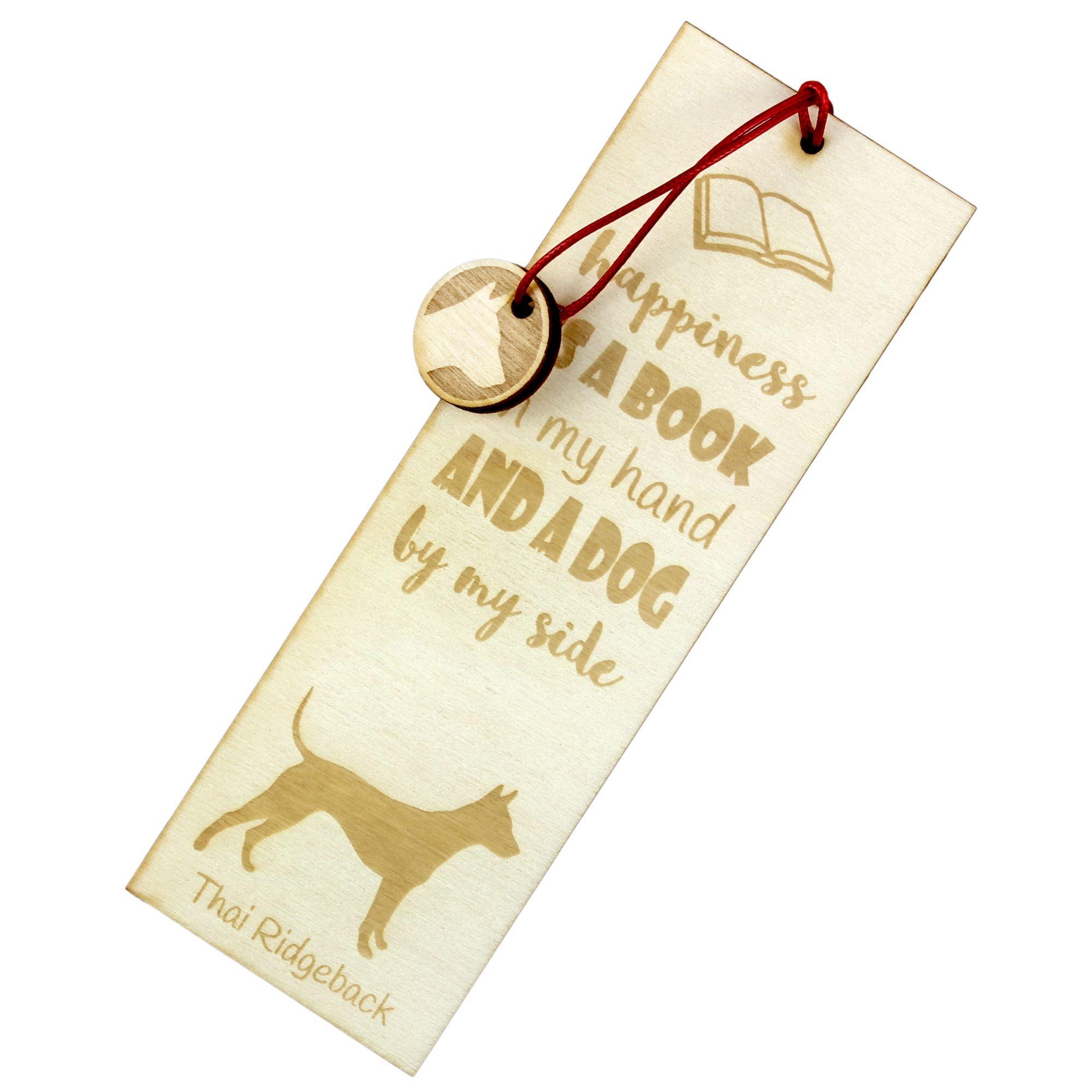 

Thai Ridgeback - dog bookmark, personalized bookmark, dog gadget for Art-Dog brand readers