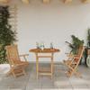 VidaXL Ensemble Bistro de Jardin Pliable 3 Pièces en Bois Massif d'Acacia 3385965