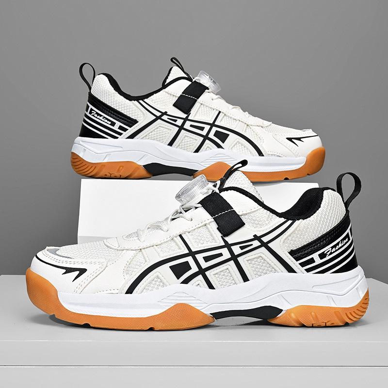 Professionelle Jungen und Mädchen Teenager Kinder Badminton Schuhe Einstieg Ultra-Leicht Stoßdämpfende Sportschuhe Atmungsaktiv Bequem Trainingsschuhe