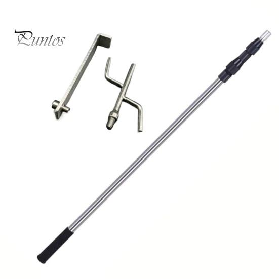 

Телескопический захват для грузового автомобиля с 2 крюками, инструмент для извлечения кузова пикапа из нержавеющей стали, прочный телескопический тяговый стержень 150 - mm