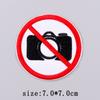 Warning Embroidery Patch Iron On Patches For Clothing Danger Prohibit Sign Embroidered Patches For Clothes Nuclear Marker Badges
