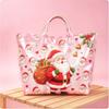 Christmas Printed PVC Waterproof Tote Bag Amazon European and American Women Commuter Shopping Handbag