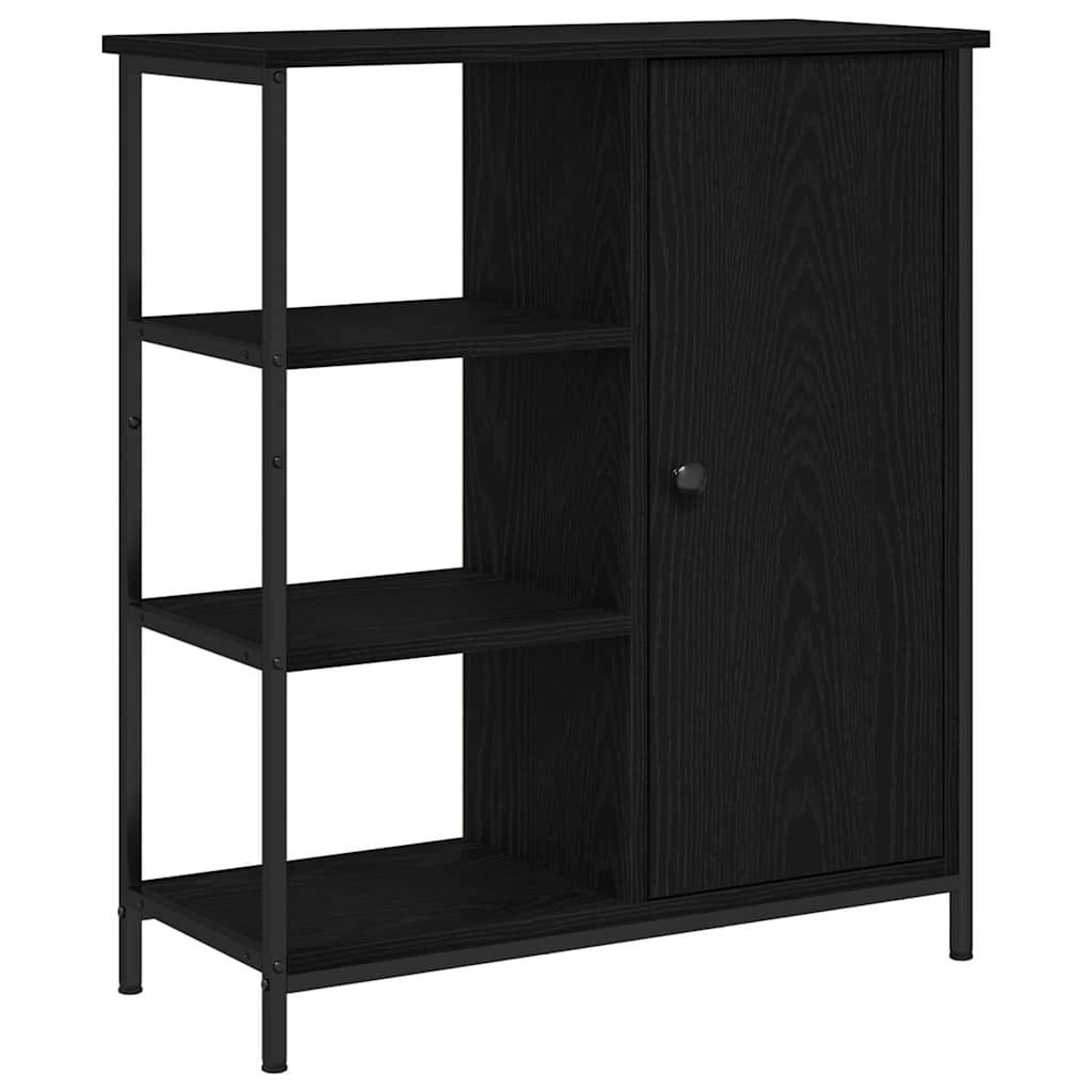 Sideboard in Black Oak Look 70 x 30 x 80 cm