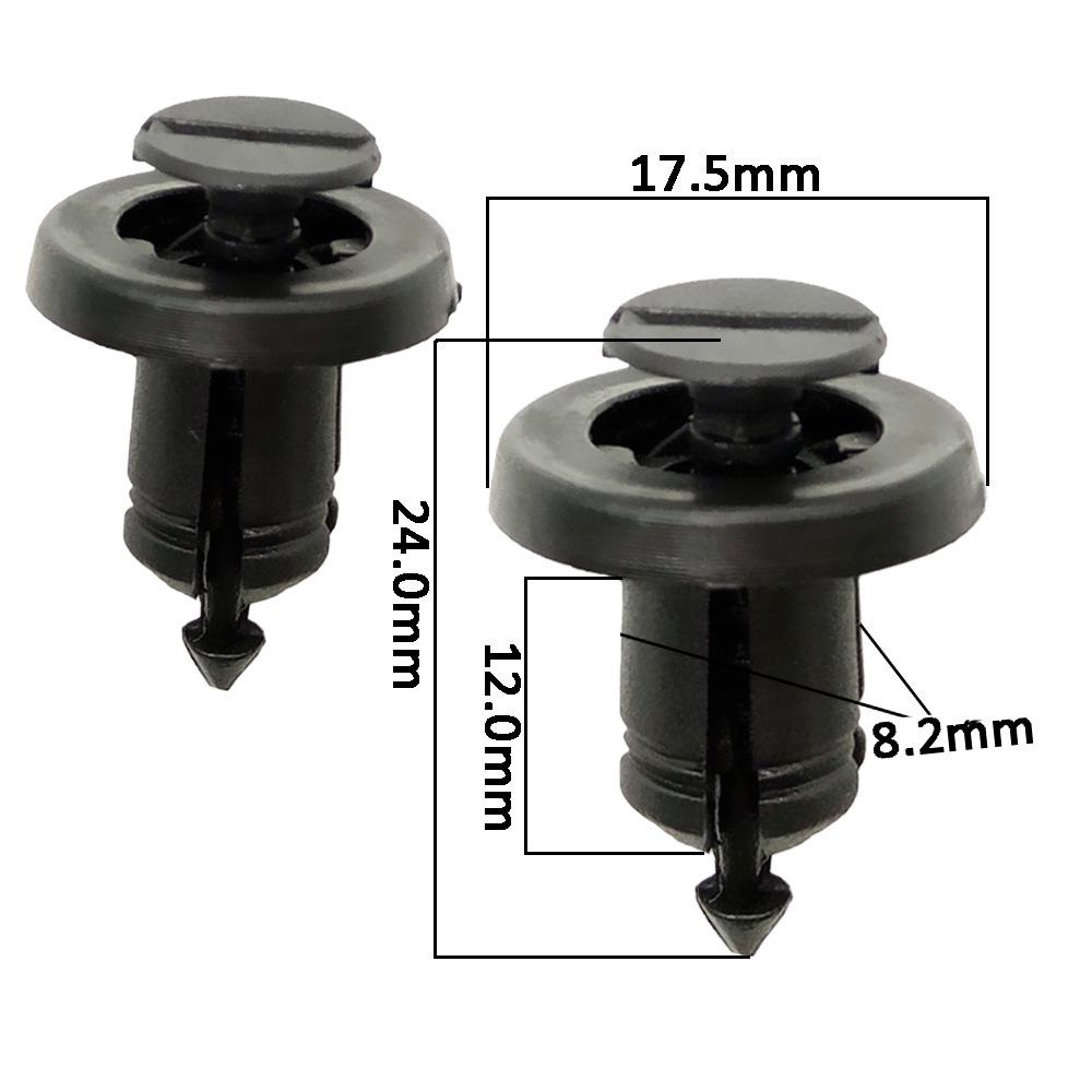 50pcs B158 Car Bumper Clips for Honda Crosstourer, Element, CRV, Renault