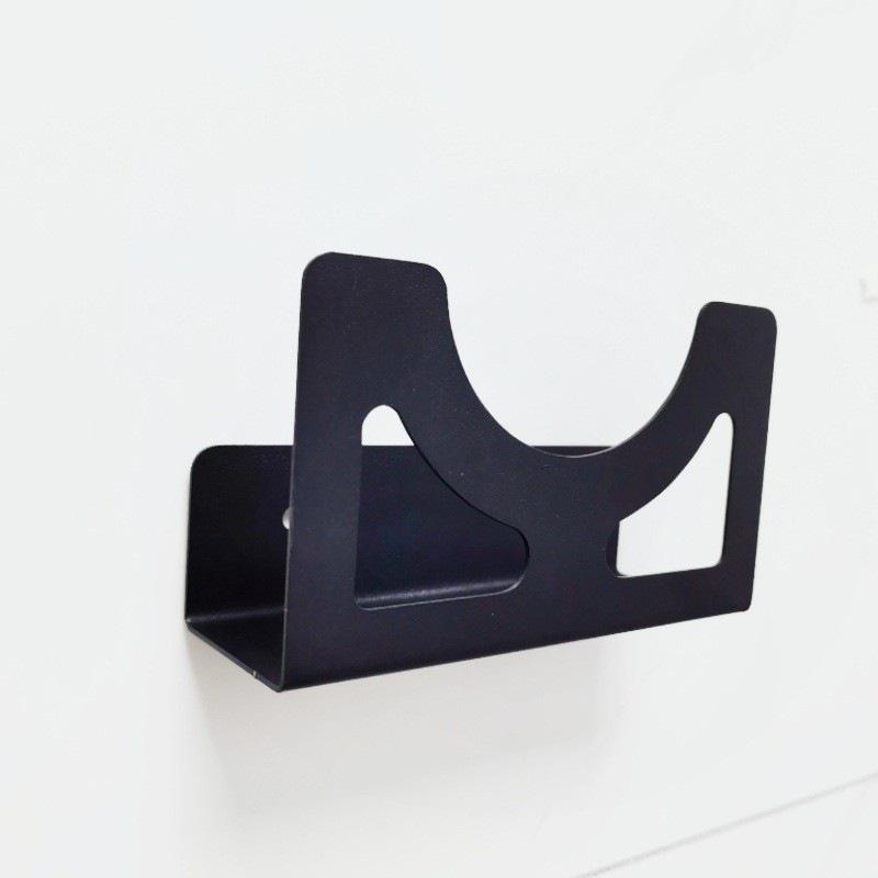 Black Wrought Iron Wall-Mounted Grinder Storage Rack