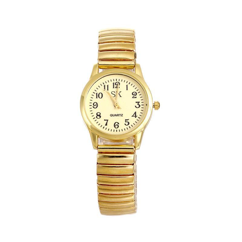 Couple Wrist Watches Stainless Steel Band Quartz Movement Wristwatch