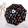 1pc Locks Keys Open/Close Folding Umbrella, All- Portable Umbrella for & Men, Stylish Accessory (Holiday Gift) 8-Rib Yy251213169
