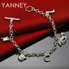 925 Sterling Silver 8-inch Horse/Shoe/Bracelet Women's Fashion Accessory Wedding Party Gift Jewelry