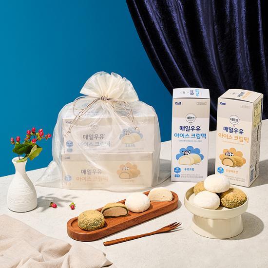 Maeil Milk Ice Cream Rice Cake Types (milk Cream, Injeolmi Cream
