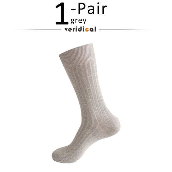 Herren Lange Socken Plus Gekämmte Baumwolle Gestreift Business Atmungsaktiv, Deodorant Partykleid Übergröße Formelle Socken Gentleman EU45-50