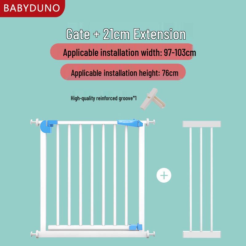 Child & Pet Safety Gate: No-Drill Stair & Door Guard Fence
