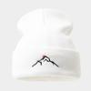 Hot Sale Sunset Mountains Embroidered Knitted Hat Winter New Men's and Women's Outdoor Leisure Sports Warm Stacking Hat
