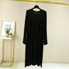 V-Neck Pleated Modal Cotton Long Nightdress - Women's Spring/Summer 2022 Collection