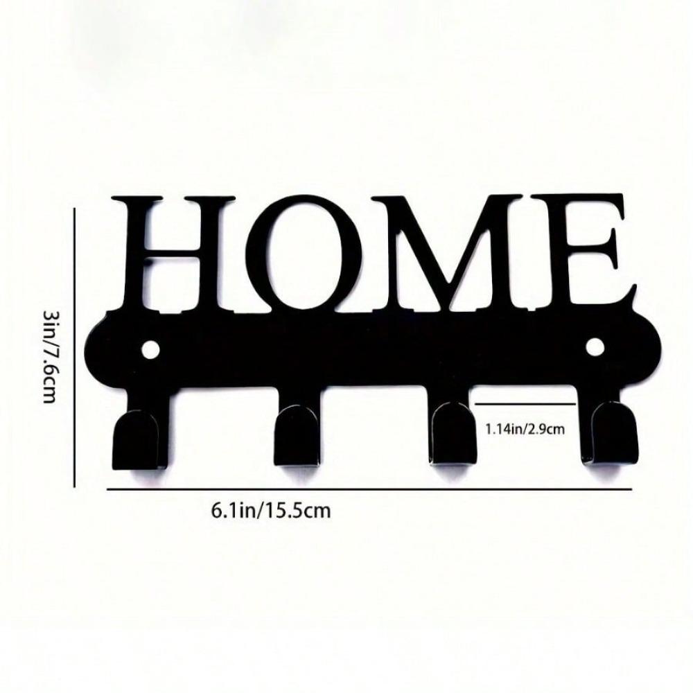 Rust-Resistant Metal Key Hook - Creative Wall-Mounted Organizer For Keys, Hats & Clothes - Perfect For Home Decor