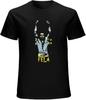 Men's Summer T Shirt Fela Kuti Iconic Afrobeat T Shirt Button Closure