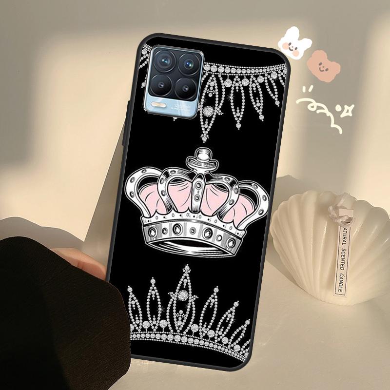 Queen King Crown Case For Realme C55 C63 C61 C51 C53 C25 C65 C67 C71 C75 11 12 13 14 Pro Plus GT6 GT7 15 Pro