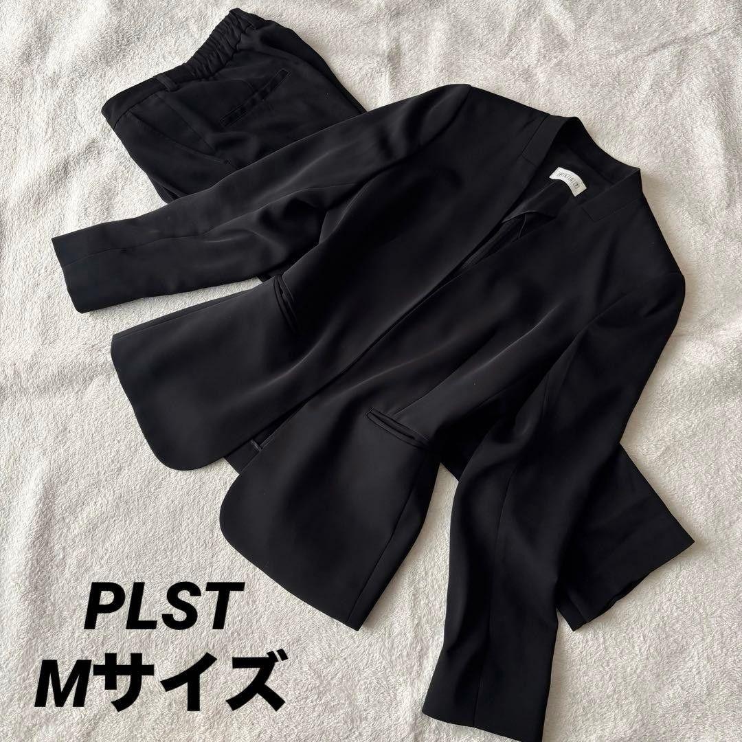 PLST Pants Suit Black M Stretch No Color Washable