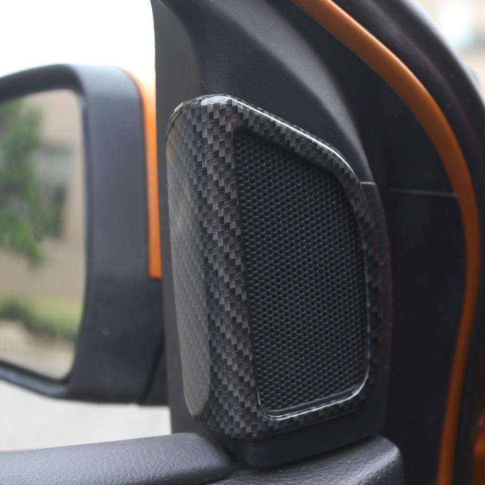 2Pcs/Set A Pillar Audio Speaker Trim Decoration Sticker for Ford Focus 3 MK3 2012 - 2018 ABS Chrome Car Accessories