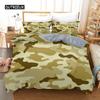 Camo Duvet Cover Set Camouflage Concept Concealment Bedding Set King Size Grey Black Twin Comforter Cover for Kids Teens Adults