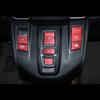 Aluminum Red Gear Shift Button Sticker Trim For Honda CR-V CRV 2017-2022 Hybrid