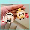 Chaveiro Adorável de Torrada de Panda Silicone Boneca de Pão Pingente de Comida Fofa Acessório