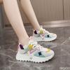 New Thick Soled Sports Trend Women's Sports Shoes Niche Casual Comfortable Height Increasing Lace Up Women's Running Shoes