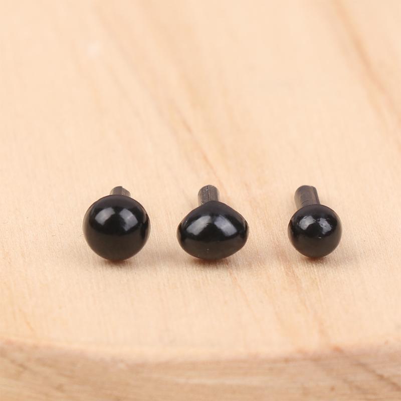 100Pcs Plastic Mini Black Eyes Nose For Plush Animals Doll Accessories Diy Stuffed Teddy Dog Toy Decor Parts