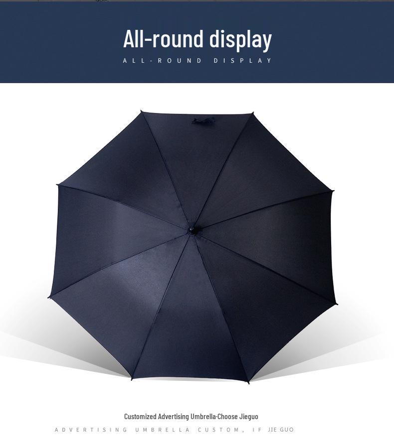 Jieguo Windproof Automatic Golf Umbrella - Large Dual-Use, Sun & Rain Protection for Two, Customizable Print LOGO