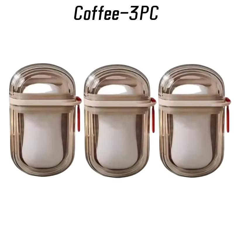 1/3PCS Portable Plastic Soap Case for Travel Container Dish Tray Travel Soap Dish with Drain Portable Soap Holder with Cover