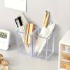 Pen Container Solid Acrylic Multifunctional Desktop Makeup Brush Pencil Holder Container Home Supplies Pen Organizer Pen Pot