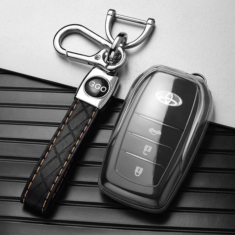Transparent Toyota Keychains for Camry, RAV4, Crown, and Corolla Cars
