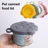 Silikon-Dosenverschlussdeckel Katzenpfote Hunde Katzen Dosenfutterabdeckung Ersatz Universell Multifunktional Konservierungsversiegelungsdeckel