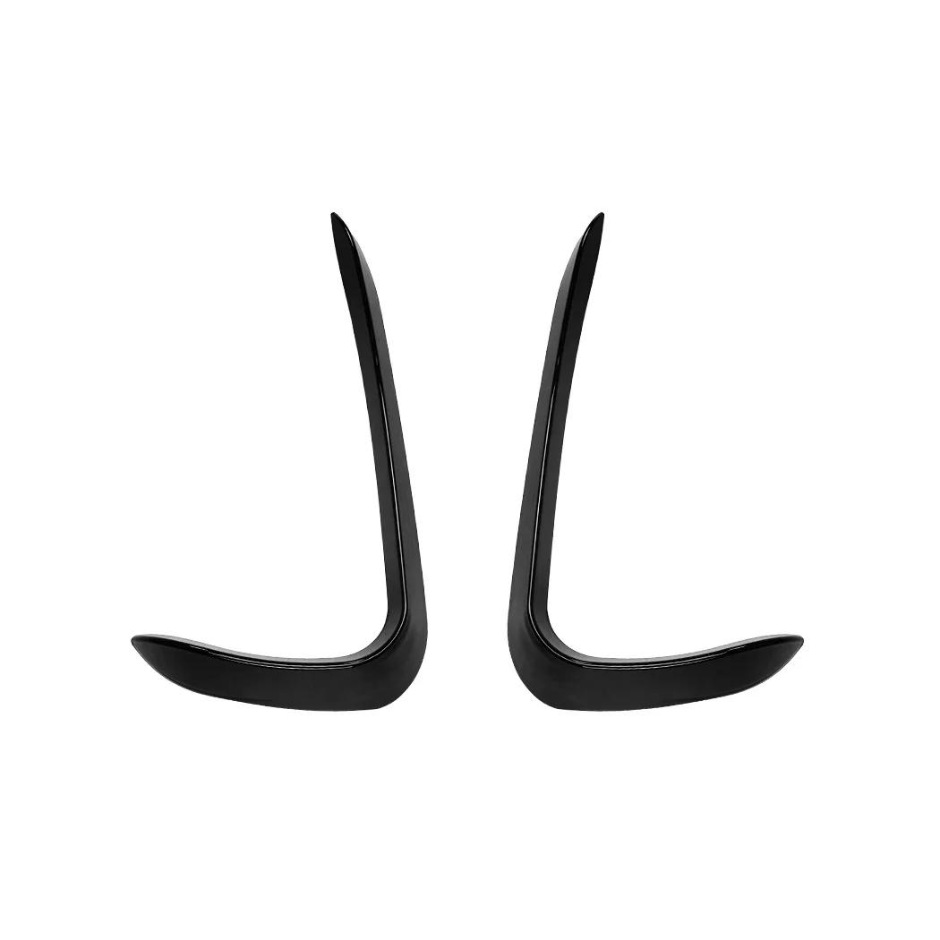 

Front Bumper Air Vent Cover Trim For BMW X6 F16 M Sport 2015- Gloss Black/Carbon Fiber Look Intake Frame Spoiler Splitter Glossy black