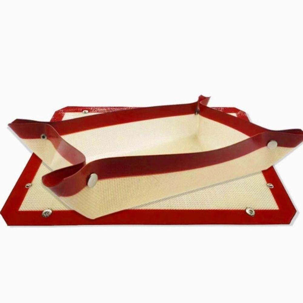 Silikonowa Blacha do Piekarnika Nieprzywierająca Wielokrotnego Użytku Mata do Pieczenia Makaroników i Ptysiów Zatrzaskiwana Mata do Pieczenia Ciasto